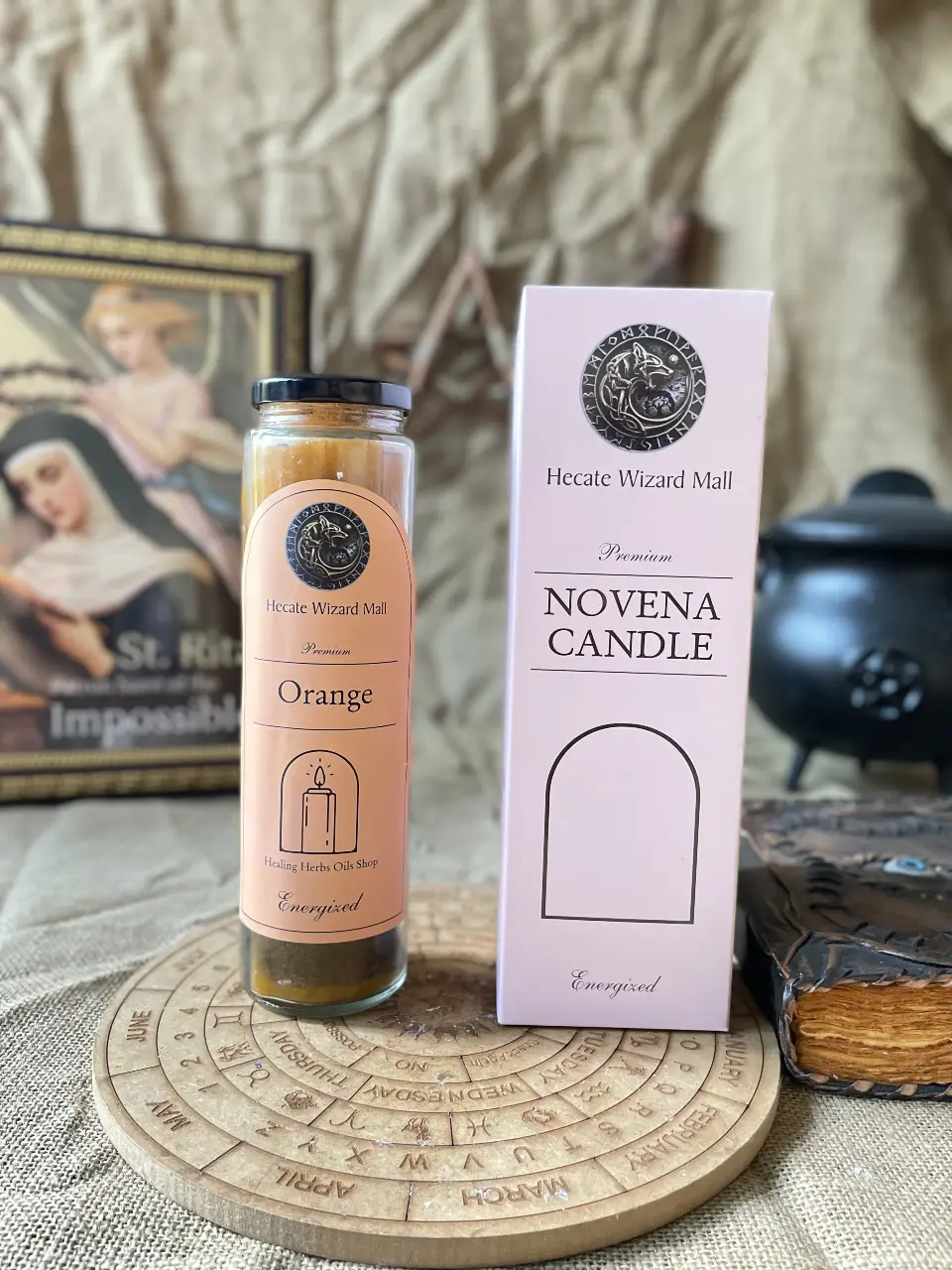 plain-orange-novena-jar-candle